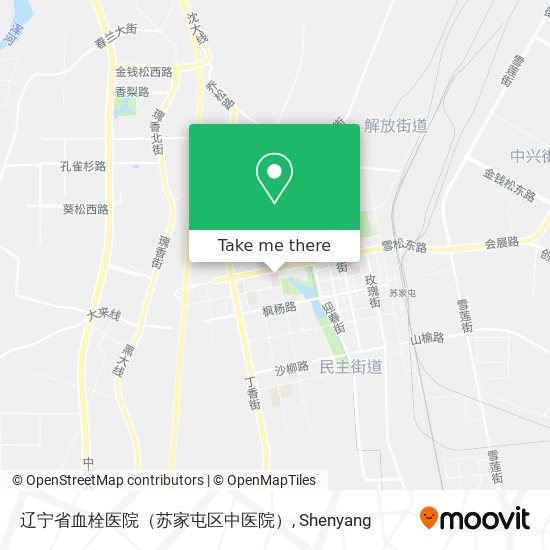 辽宁省血栓医院（苏家屯区中医院） map