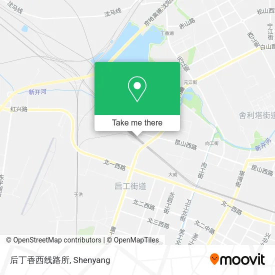 后丁香西线路所 map