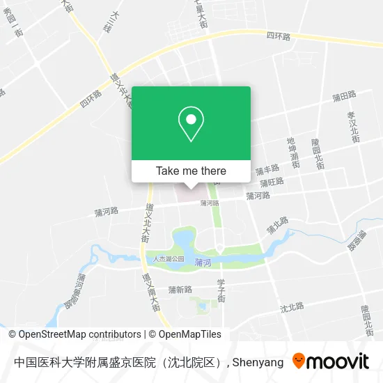 中国医科大学附属盛京医院（沈北院区） map
