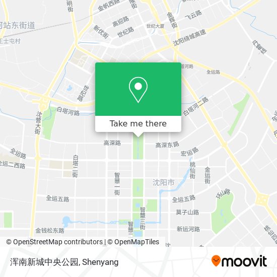 浑南新城中央公园 map