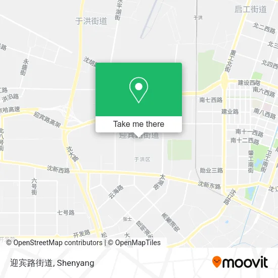 迎宾路街道 map