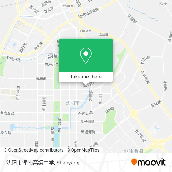 沈阳市浑南高级中学 map