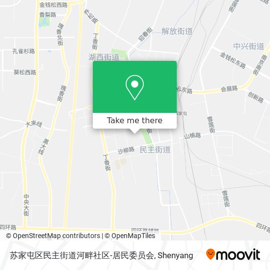 苏家屯区民主街道河畔社区-居民委员会 map