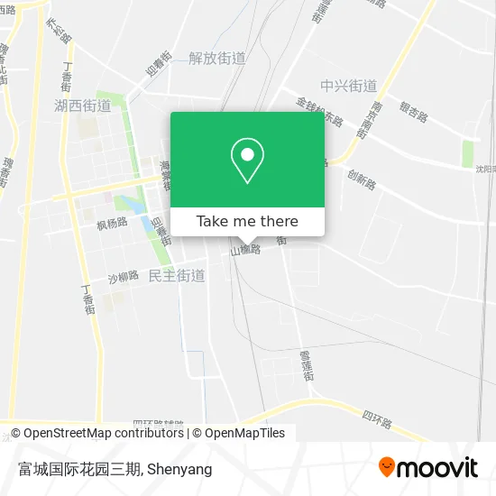 富城国际花园三期 map