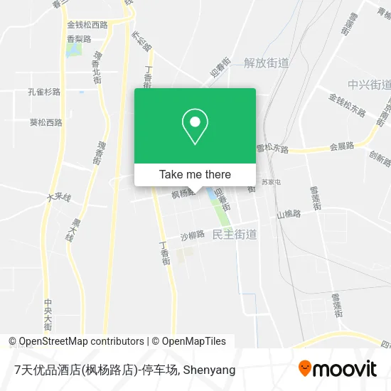 7天优品酒店(枫杨路店)-停车场 map