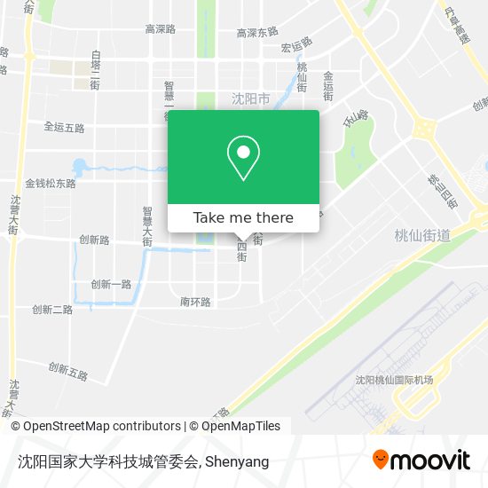 沈阳国家大学科技城管委会 map