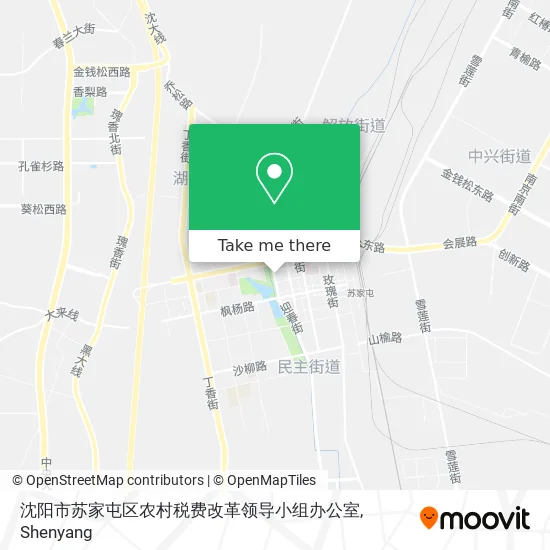 沈阳市苏家屯区农村税费改革领导小组办公室 map