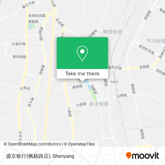 盛京银行(枫杨路店) map