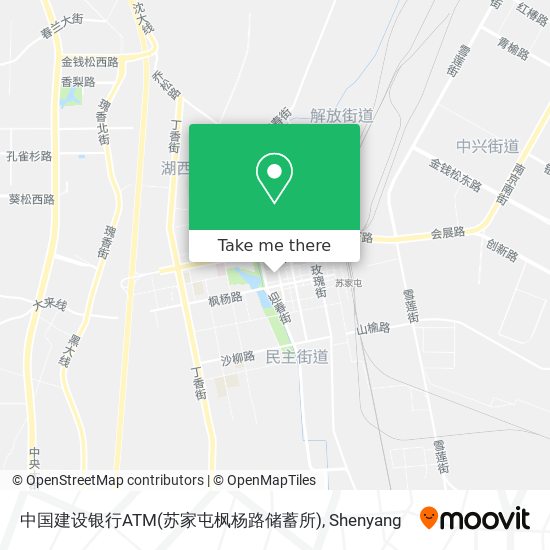中国建设银行ATM(苏家屯枫杨路储蓄所) map