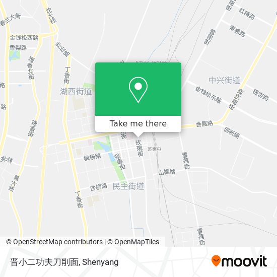 晋小二功夫刀削面 map