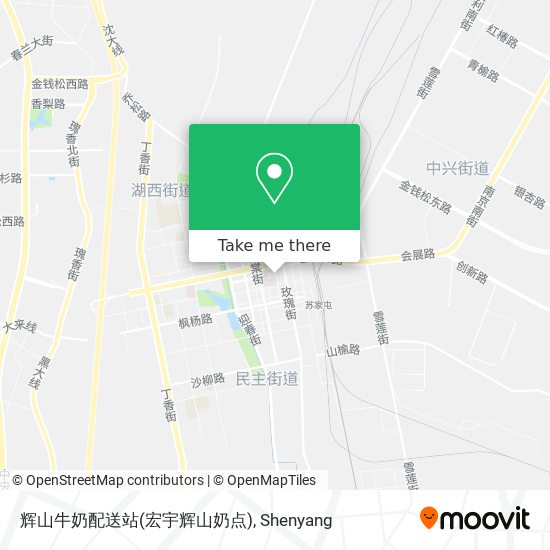 辉山牛奶配送站(宏宇辉山奶点) map
