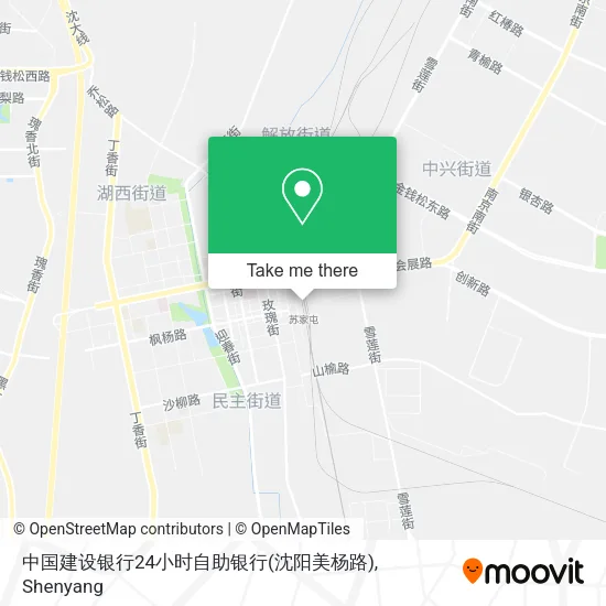 中国建设银行24小时自助银行(沈阳美杨路) map