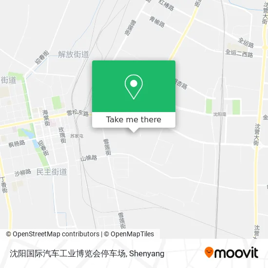沈阳国际汽车工业博览会停车场 map