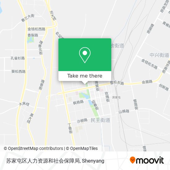 苏家屯区人力资源和社会保障局 map