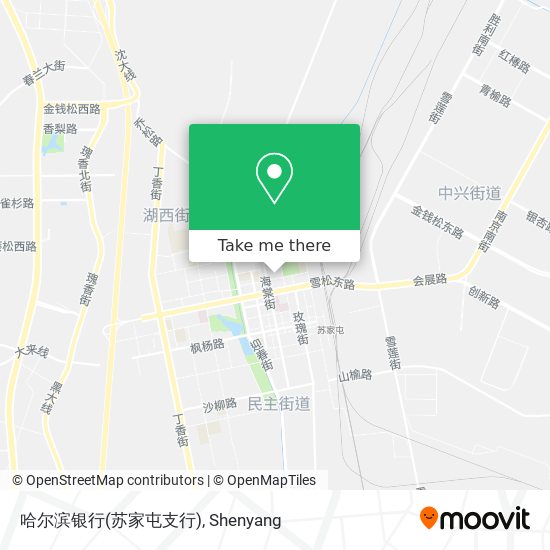 哈尔滨银行(苏家屯支行) map