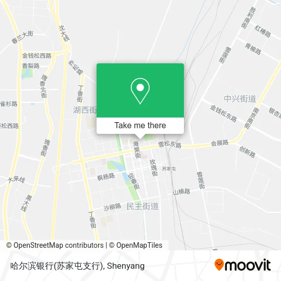 哈尔滨银行(苏家屯支行) map