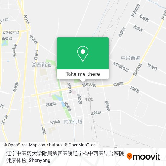 辽宁中医药大学附属第四医院辽宁省中西医结合医院健康体检 map