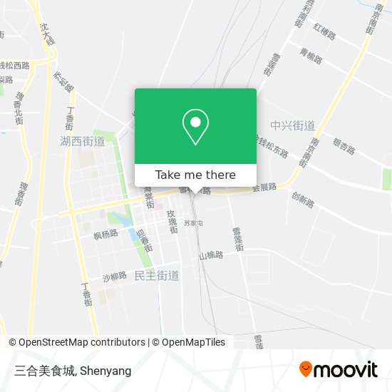 三合美食城 map
