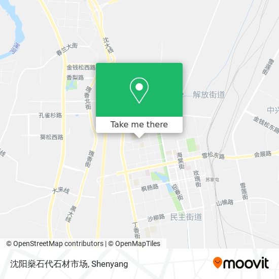 沈阳燊石代石材市场 map