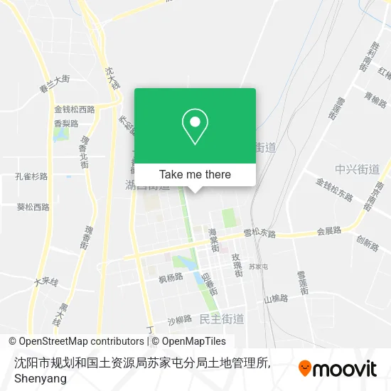沈阳市规划和国土资源局苏家屯分局土地管理所 map