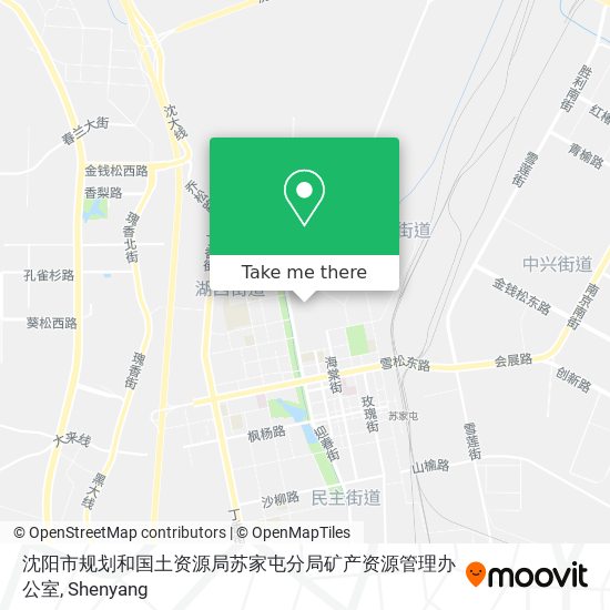 沈阳市规划和国土资源局苏家屯分局矿产资源管理办公室 map