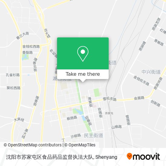 沈阳市苏家屯区食品药品监督执法大队 map