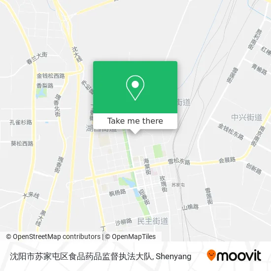 沈阳市苏家屯区食品药品监督执法大队 map