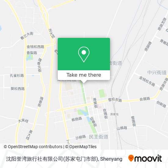 沈阳誉湾旅行社有限公司(苏家屯门市部) map