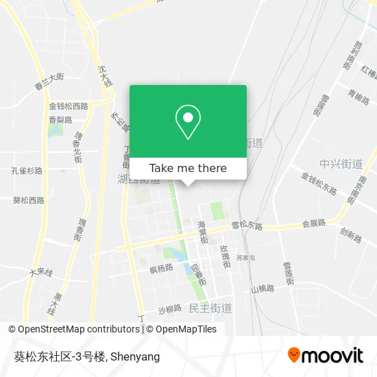 葵松东社区-3号楼 map