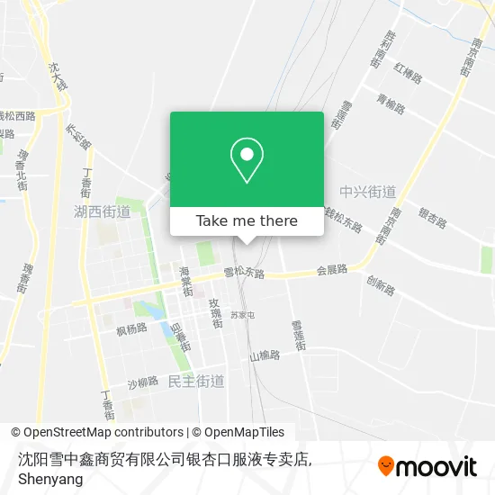 沈阳雪中鑫商贸有限公司银杏口服液专卖店 map
