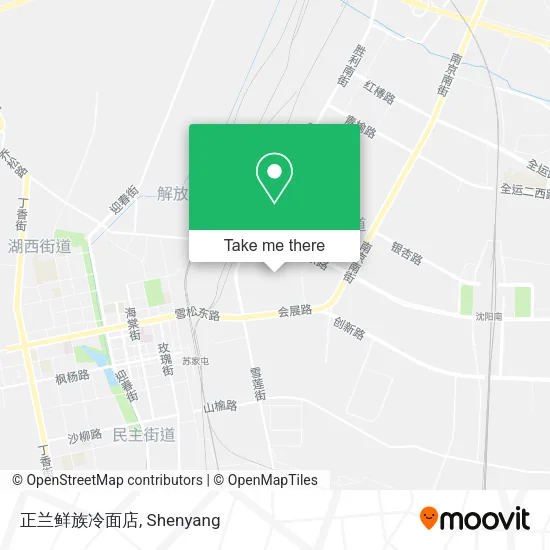 正兰鲜族冷面店 map