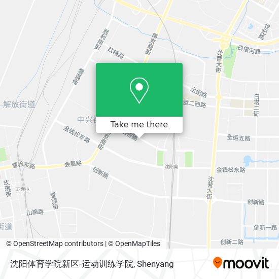 沈阳体育学院新区-运动训练学院 map