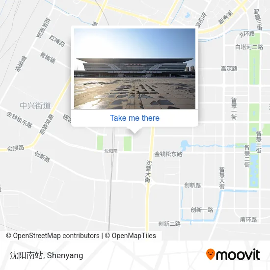 沈阳南站 map