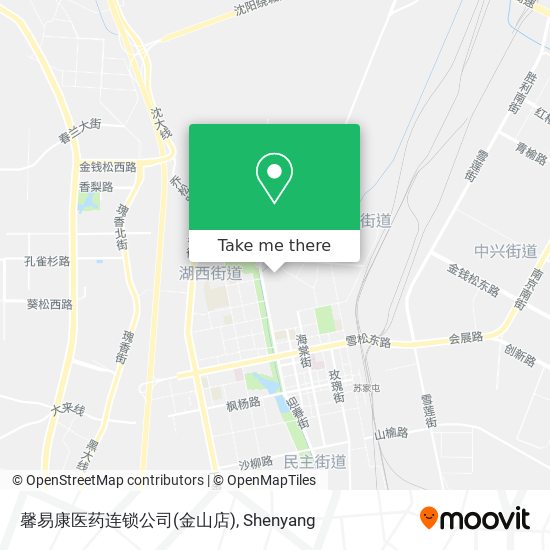 馨易康医药连锁公司(金山店) map