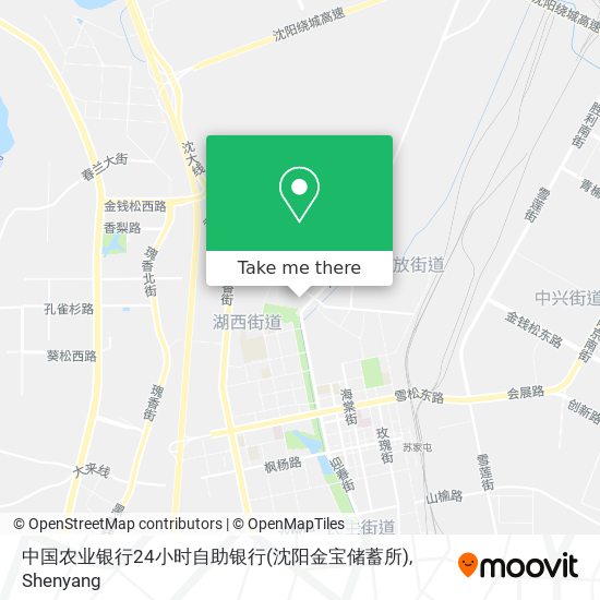 中国农业银行24小时自助银行(沈阳金宝储蓄所) map