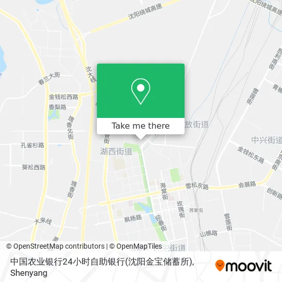 中国农业银行24小时自助银行(沈阳金宝储蓄所) map