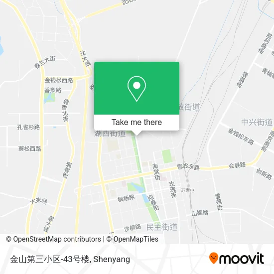 金山第三小区-43号楼 map