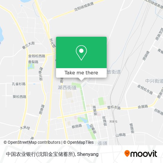 中国农业银行(沈阳金宝储蓄所) map