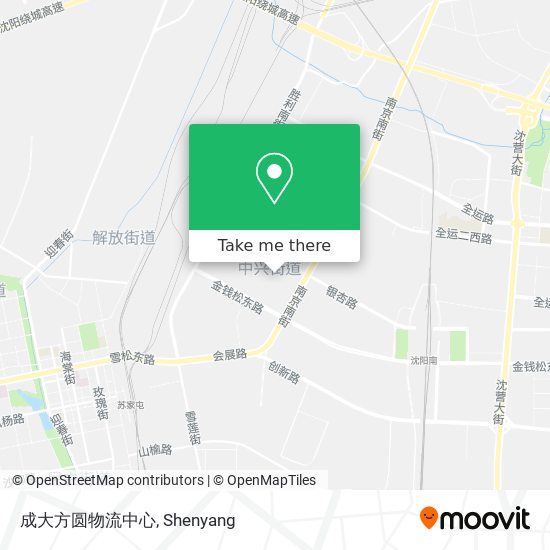 成大方圆物流中心 map