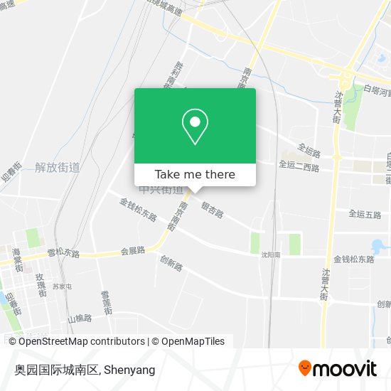 奥园国际城南区 map