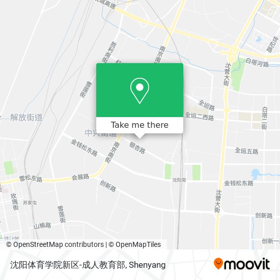沈阳体育学院新区-成人教育部 map