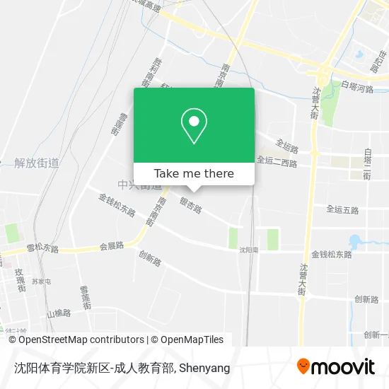 沈阳体育学院新区-成人教育部 map