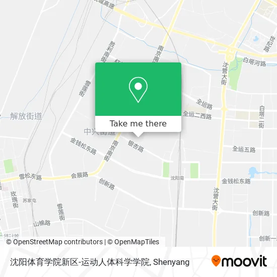 沈阳体育学院新区-运动人体科学学院 map