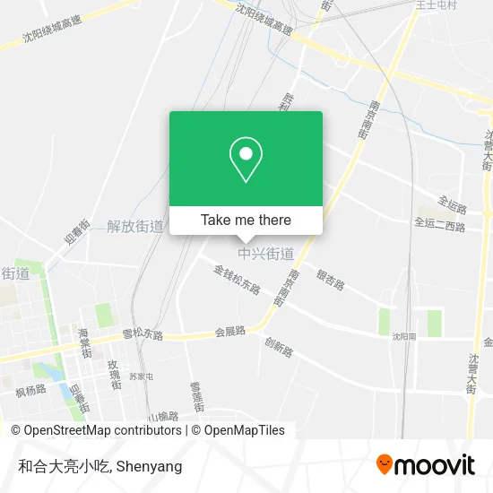 和合大亮小吃 map
