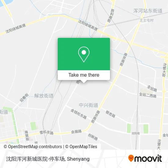 沈阳浑河新城医院-停车场 map
