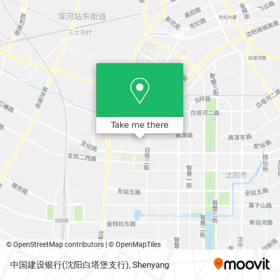 中国建设银行(沈阳白塔堡支行) map