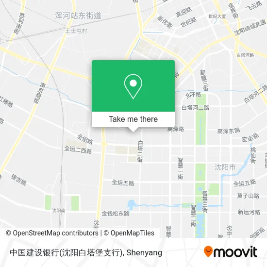 中国建设银行(沈阳白塔堡支行) map