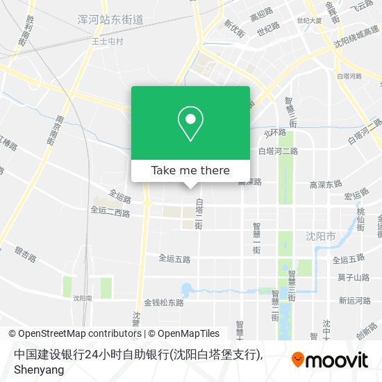 中国建设银行24小时自助银行(沈阳白塔堡支行) map