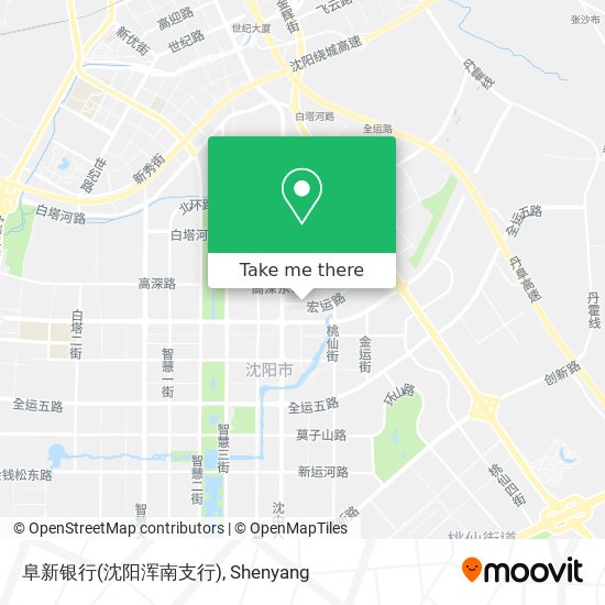 阜新银行(沈阳浑南支行) map