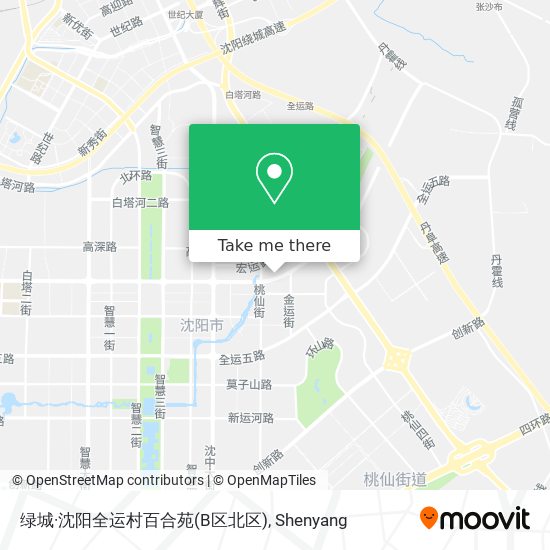 绿城·沈阳全运村百合苑(B区北区) map